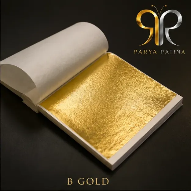 خرید ورق طلا B Gold (طلایی براق/روشن) پریا پتینا | مخصوص پتینه‌کاری و دکوراتیو